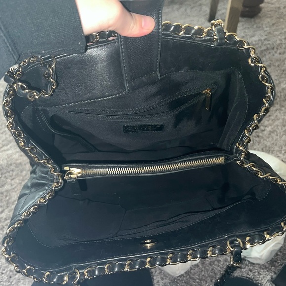 Chanel Gold Hardware Black Calfskin Leather Tote - Picture 15 of 16